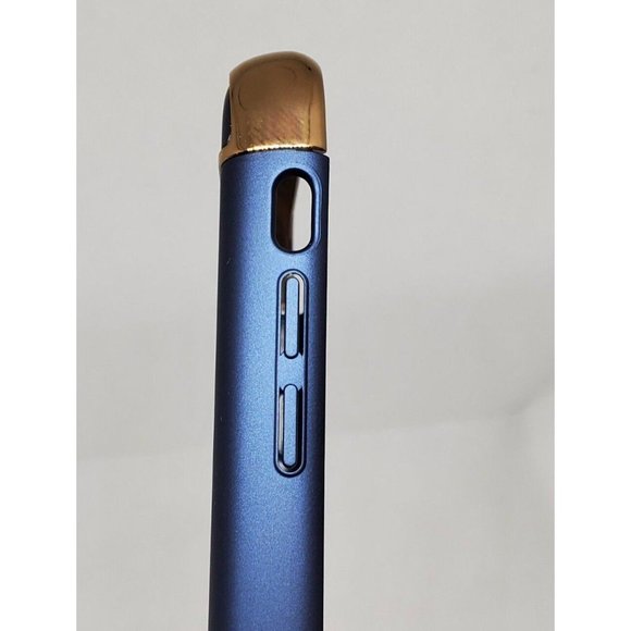 iPhone 6/6s Blue Gold Trim 2300mAh Battery Charger Phone Case C10-2-07 - Picture 9 of 12